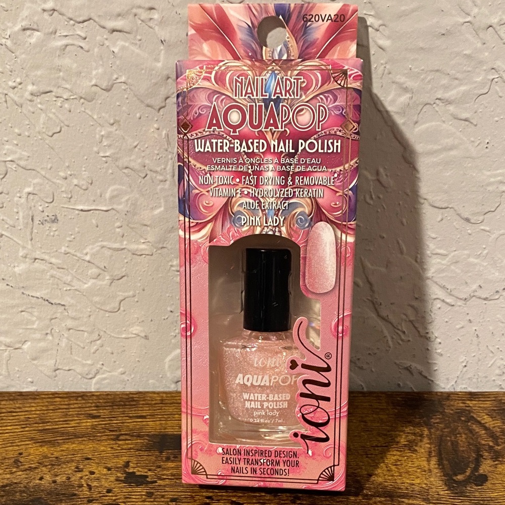 Aqua Pink Water-Based Nail Polish